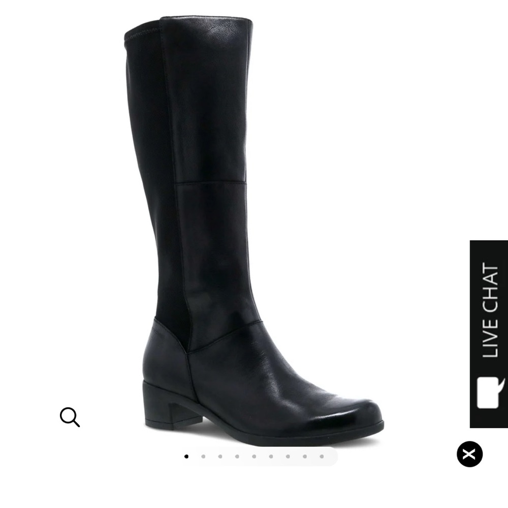 New in box Dansko black knee high boots